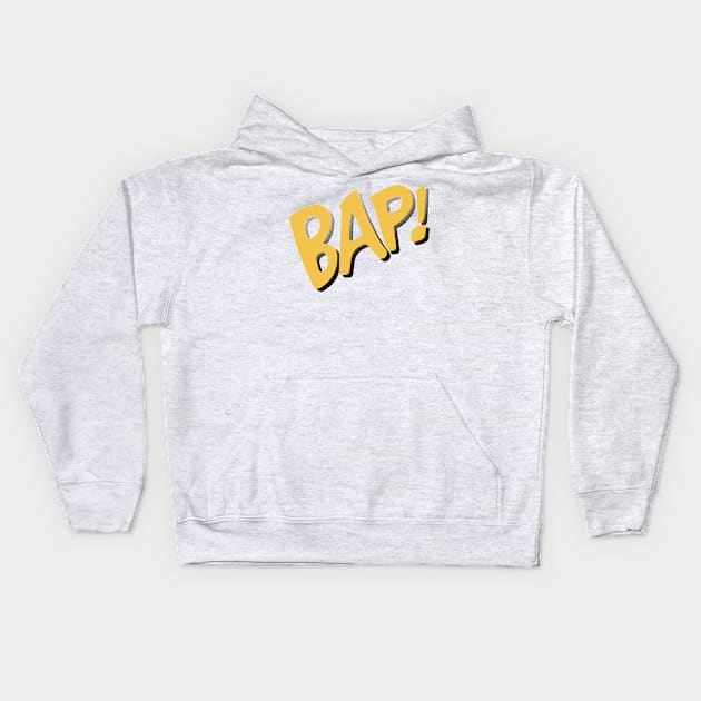 BAP! Fighting Sounds Kids Hoodie by deancoledesign